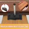ManCoda Hidden Deck Fasteners for Composite Decking Board, Universal Hidden