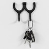 Woodside Cast Iron Wall Mounted Double Horseshoe Hook Coat/Hat/Key Rack,