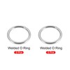 sourcing map 30mm 40mm OD 201 Stainless Steel O Rings,