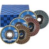 PFERD Polivlies Flap Discs Set PVL, 3-Piece Corundum Diameter 125