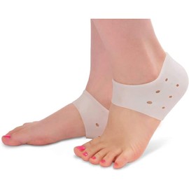 MADIOLA - Plantillas de Gel de Silicona, Fascitis Plantar. Protectores de Talón, Sana Talón Seco y Agrietado, Ampollas. Aliviar el Dolor. Insertos, Almohadilla Ortopedica. Taloneras para Espolon Calcaneo Tendinitis de Aquiles; para Hombre y Mujer.