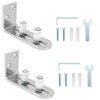 TeTupGa 2 Pack Sliding Barn Door Floor Guides, Flush Sliding