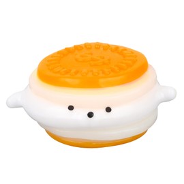 Gold Coin Dog Squishy Toy, Portable Soft Animal Stress Squeeze Toy for Kids Adults Work Study Breaks (White & Yellow)