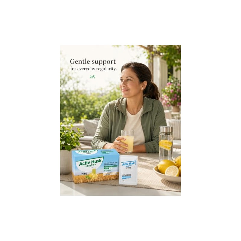 Ispaghula Husk Lemon Drink Sachets | Contains Natural Fibre |