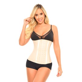 BELLA MICHELL Latex Waist Trainer for Women Belly Fat | Slimming Waist Trainer for Women Working Out | Faja Cinturilla Moldeadora de Cintura y Abdomen Beige