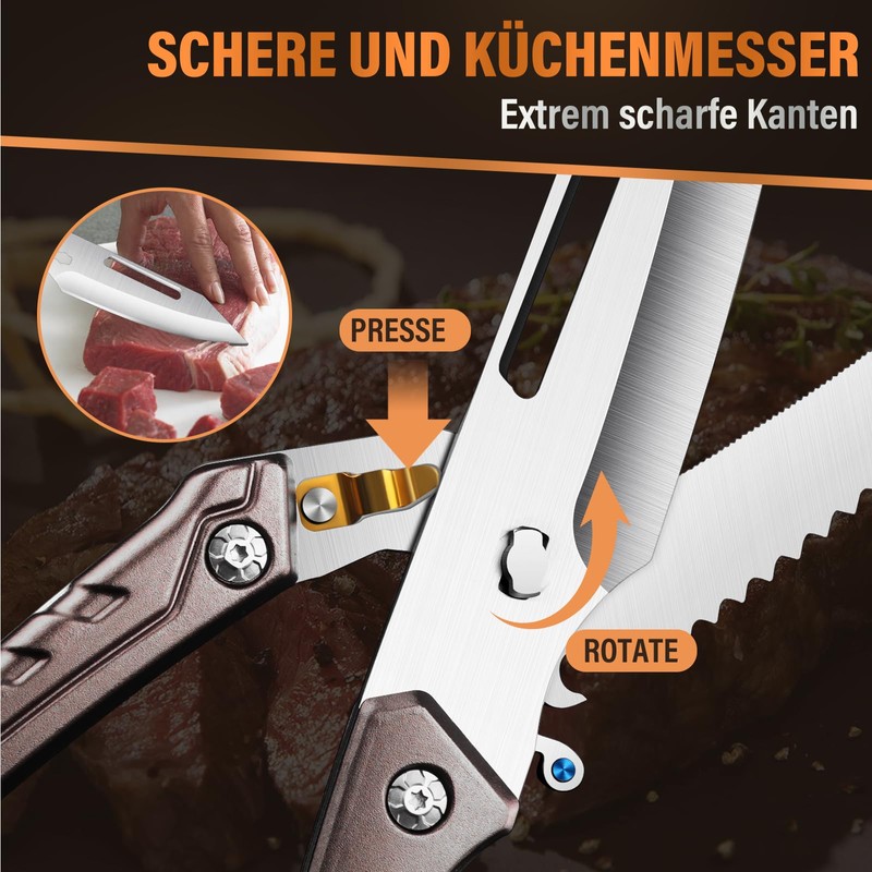 SMITH CHU Poultry Scissors, Carving Scissors, Chicken Scissors, Poultry Scissors,