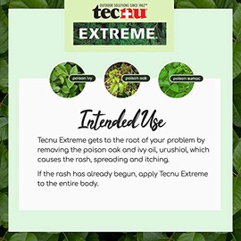 Tecnu Extreme Exfoliante de Hiedra Venenosa y Roble, Elimina los Aceites de Plantas Venenosas que Causan Sarpullido y Picazón, Blanco 4 Onzas