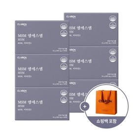클라리온 엠에스엠 MSM 54g 60캡슐 6개 + 쇼핑백 / 클라리온 엠에스엠 MSM 54g 60캡슐 6개 + 쇼핑백