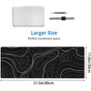 Alfombrilla de mouse grande para juegos de mapas topográficos, de