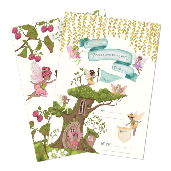 M & G Mustard & Gray Childrens Party Invitations (x24