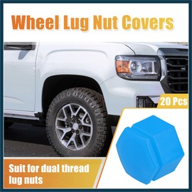 TUCKBOLD 20 Pcs Wheel Lug Nut Covers for Land Rover Range Rover 22mm Blue Automotive Parts