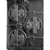 Grandmama's Goodies W050 Happy Anniversary Lollipop Chocolate Candy Soap Mold