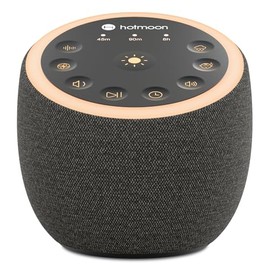 Hotmoon Sound Machine for Sleep, Cocoon 2 White Noise Sound Machine with 40 Non-Looping Sounds, Dual-Speaker & Timer, 8 Night Light, Pink Brown Green Noise for Sleeping Adults, Office Privacy, Plug-in