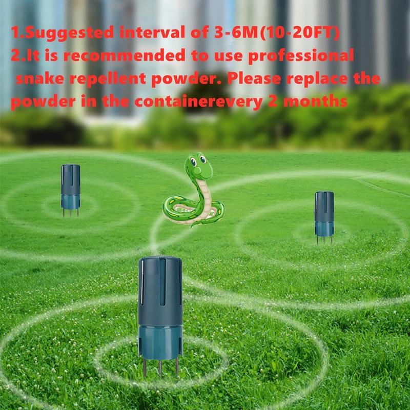 Snake Repellent Container for Yards, Snake Repellent Jar with Windproof