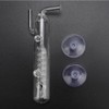 High Transparent Crystal Glass Aquarium Bubble Counter Screw Fish Tank