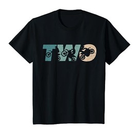 Kids 2nd Birthday Retro Motocross Dirt Bike 2 Years Boys Girl T-Shirt