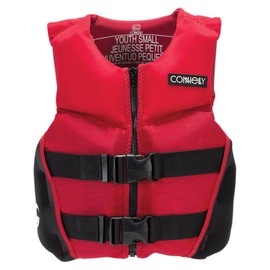 Classic Boy's Youth Neoprene Life Jacket, Red/Black (Youth Small: 55-75 lbs.)