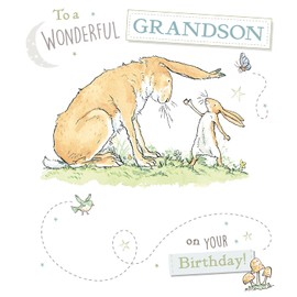 Grandson Birthday Card, Guess How Much I Love You Grandson Birthday Card, Happy Birthday Grandson Card, Birthday Card Grandson