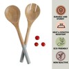 Folkulture Salad Servers or Salad Tongs, Wooden Utensils for Serving