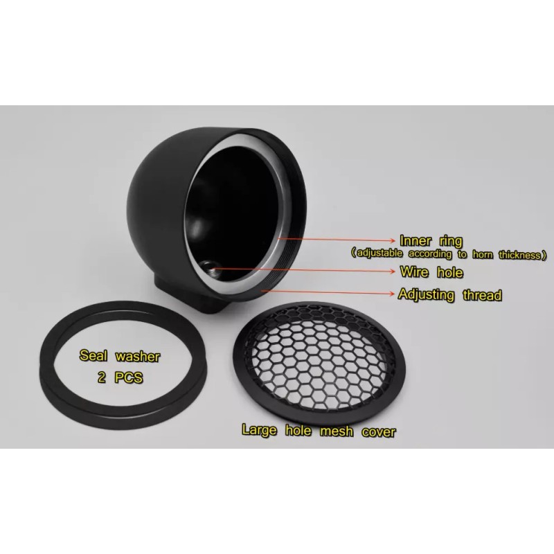 Unbranded Aluminum 3.5 Inch Midrange Housing Encolsure Speaker Pods Mids