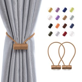 Curtain Tassels Magnetic Curtain Tassels Curtain Tassels Stylish Curtain Holder Curtain Grommets Curtain Tiebacks Decoration Curtain Accessories Rope Tassels Set of 2 Tan