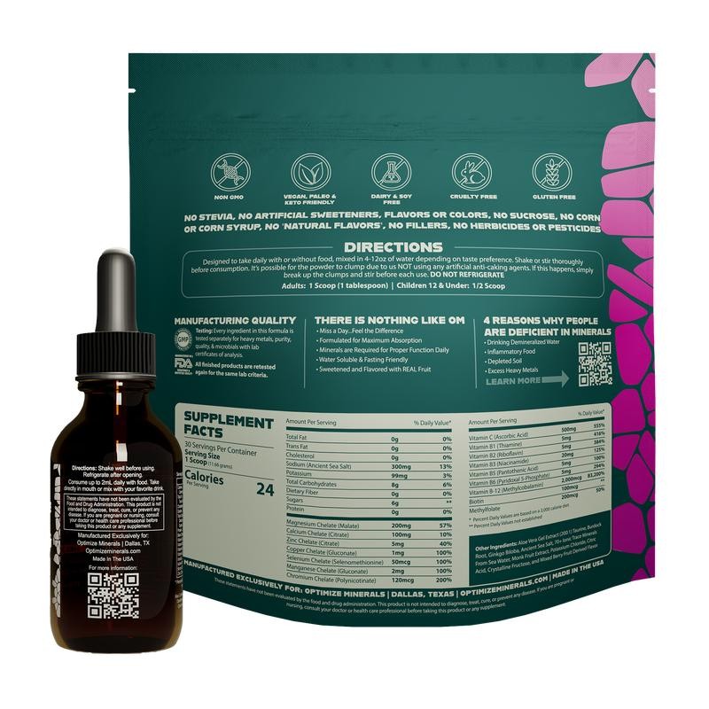 OPTIMIZE MINERALS AND VITAMINZ BUNDLE™️:_30 Day Supply_Mixed Berry