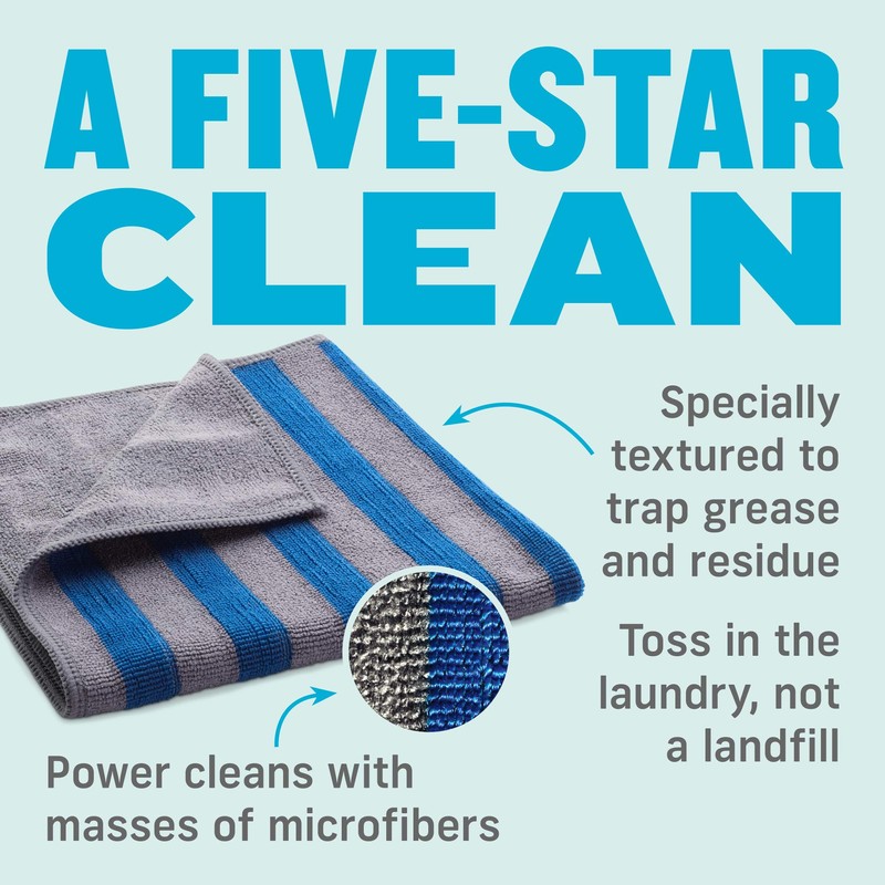 E-Cloth Range & Stovetop Cleaning Cloth, Reusable Premium Microfiber Cleaning
