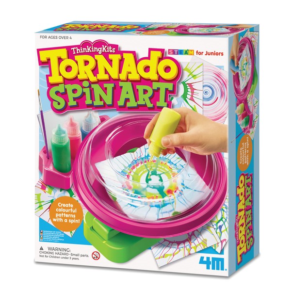 4M 404733 Tornado Spin Arts and Crafts Painting Set | for Kids Ages 4+