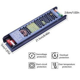 GOMING CE Ultra Thin 24V 200W Power Supply AC 100-130V to DC 24V 8.3A LED Lighting Transformer Constant Voltage for LED Strip Light