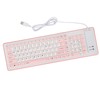 Foldable Silicone Keyboard 103 Keys USB Wired Silicon Foldable Waterproof