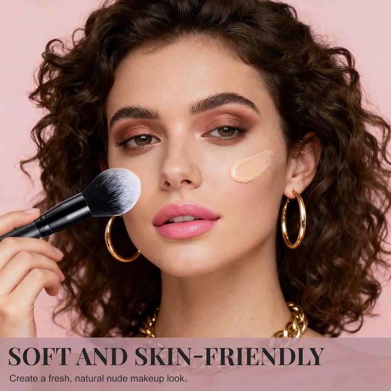 BS-MALL Soft Professional Makeup Brush Set - 4 Travel-Friendly Daily