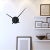 WALPLUS 24" FlexiClock Black Without Number Metal Wall Clock Modern