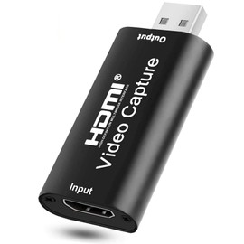 4K HDMI Video Capture Card, T Tersely Portable HDMI to USB 2.0 1080P 4K Record Via DSLR Camcorder Action Cam Link for High Definition Acquisition, Live Broadcasting, Video Conference, Teaching, Gaming