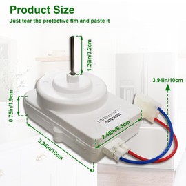 242018301 242018304 Refrigerator Condenser Fan Motor,Fit for Frigidaire Kenmore Refrigerator,Replace 297279502 AP6891872 PS12728810 FFHS2622MBA,Replace Refrigerator Condenser Fan Motor
