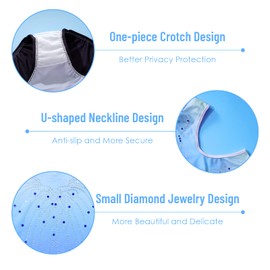 DoGeek Gymnastics Leotards for Girls Gradient Color Sparkle Leotard Dance Ballet (B68 Blue Long Sleeves, M 8 (7-8 Years))