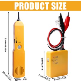 Drahtsucher und Tongenerator, Cable Tracker, Multifunctional Netzwerktester Kabeltester, Leitungssuchgerät, Identifizieren Sie Leitungen und testen Sie den Durchgang von RJ11-Telefonleitungen