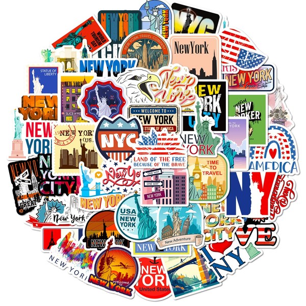 New York Laptop Sticker Gifts Travel Sticker Case New York