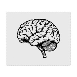 2 x 'Seitenansicht des menschlichen Gehirns' Mikrofaser-Objektiv- / Brillenreinigungstücher (LC00027547)