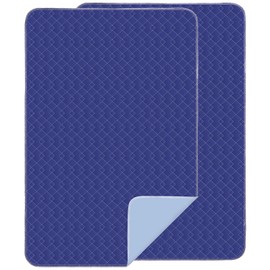 Reusable Underpads 34x52 Inch (Pack of 2) - Heavy Absorbency Washable Incontinence Pads for Adults, Elderly, Kids & Pets - Waterproof Bed Pad with Leakproof Protection
