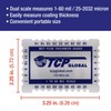 TCP Global Wet Film Thickness Gauge Comb, 1-80 Mil Scale,