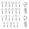 Litoexpe 25 Pcs Concrete Wall Hooks, Invisible Nail Hangers No