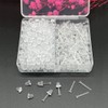 Clear Plastic Earrings for Sports,300 Pairs Clear Earring Studs and