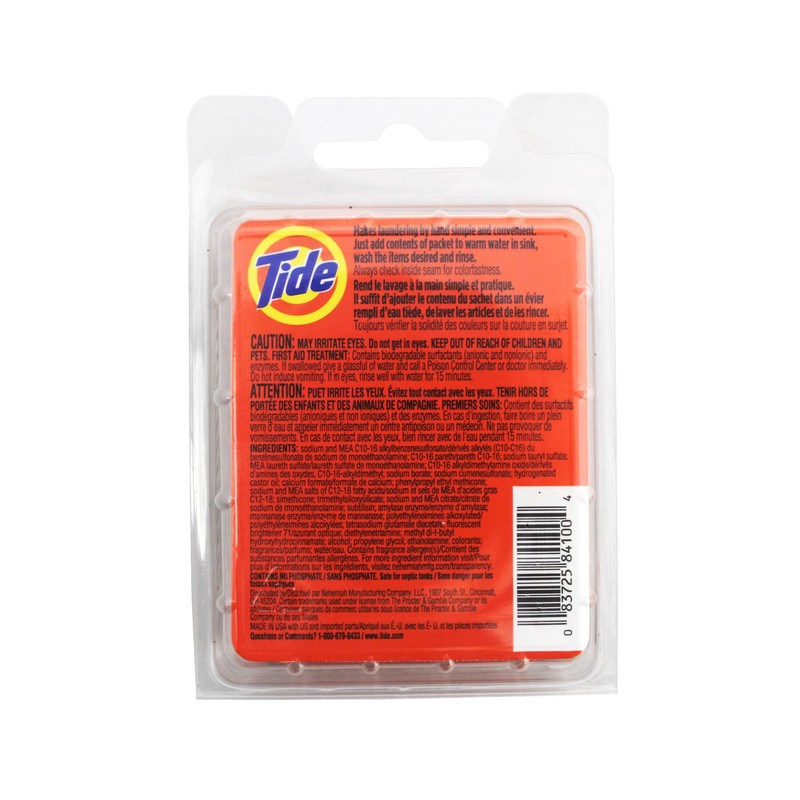 Tide Travel Sink Packets Size 3ct