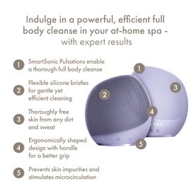 GESKE Sonic Body Brush & Intensive Exfoliator | 7 in 1 | Electric Full-Body Cleansing Brush | With SmartSonic Pulsations | Pro-Level Deep Cleansing, Exfoliation & Massage | Rough Skin Remover