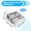 12Pcs Magnesium Pencil Sharpener Survival New Metal Pencil Sharpener with