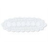 gracebuy White 12x35 Inch Rectangle HANDMADE Cotton Crochet Lace Table