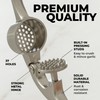 Zulay Kitchen Premium Garlic Press - Durable Garlic Masher with