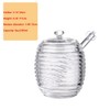 240ML Transparent Honey Jar with Dipper and Lid Glass Beehive