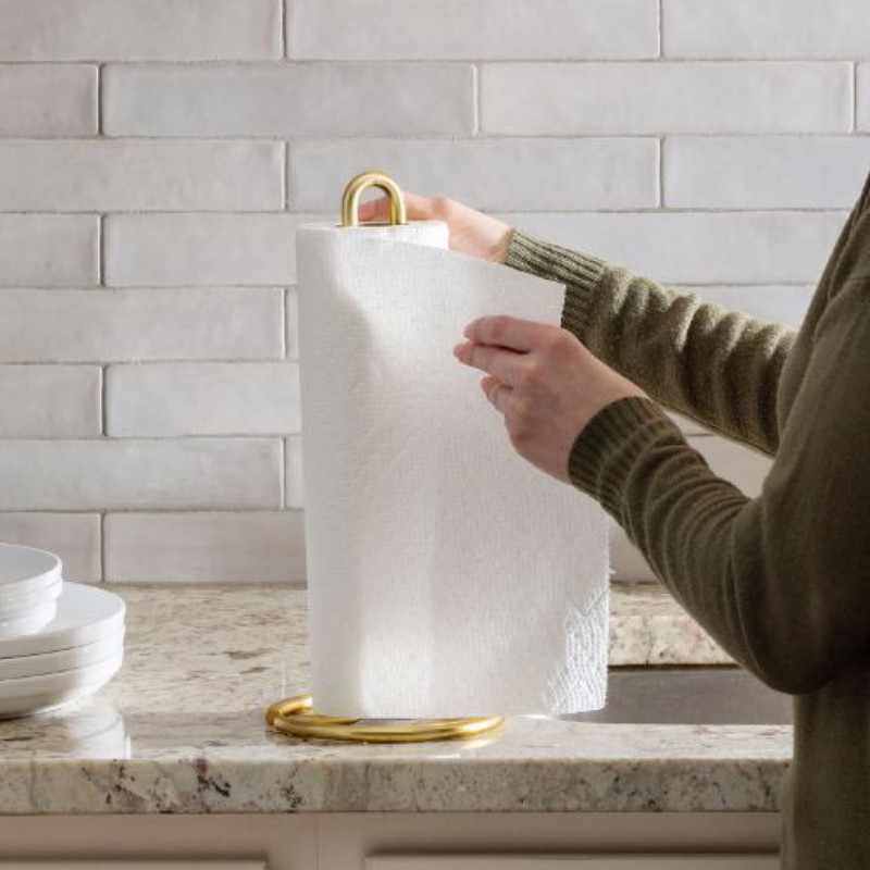 FitWell Paper Towel Holder for Kitchen Countertops, Bars & Dining