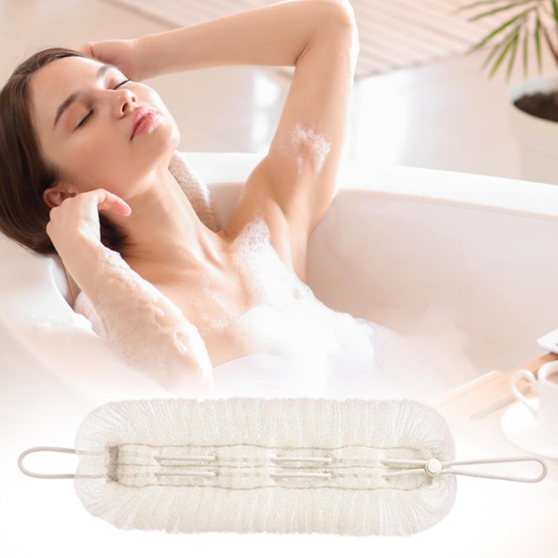 Esponja de Ducha 2 en 1 y Exfoliante Corporal con